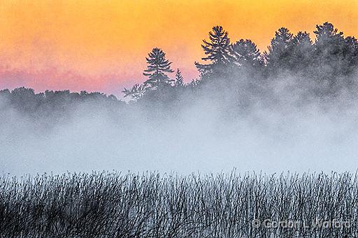 Misty Otter Lake At Sunrise_DSCF06629.jpg - Photographed near Lombardy, Ontario, Canada.